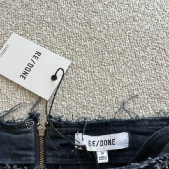 NWT RE/DONE BLACKEN BLUE TUBE MINI SKIRT - SIZE 29 - Picture 4 of 5